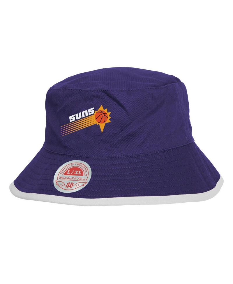 Men's Black/Purple Phoenix Suns Flip It Reversible Bucket Hat
