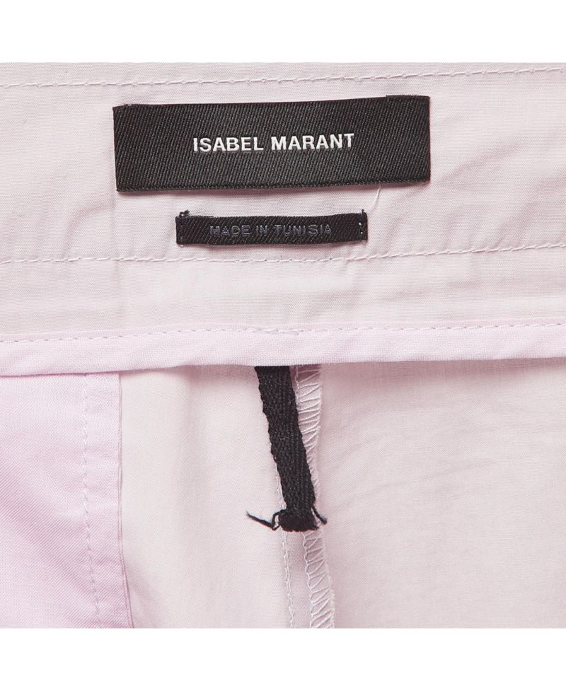 Women's Light Purple Cotton Pleated Trousers