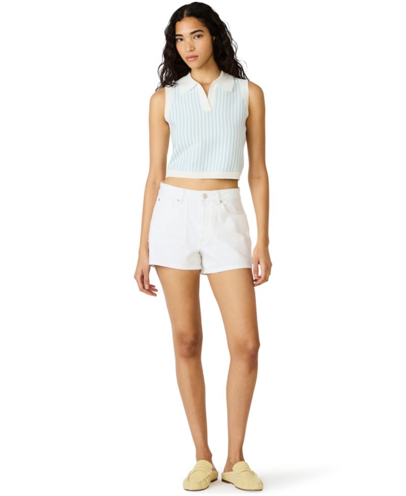 Women's Amery Striped Collared Sweater Top