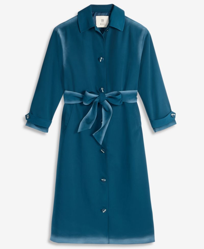 Women's Ombr&eacute;-Effect Water-Repellent Trench Coat