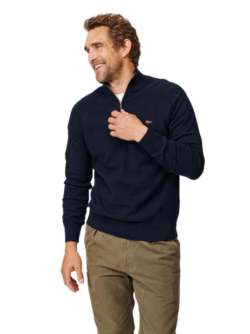 Men's Bonby Zip Neck Sweater