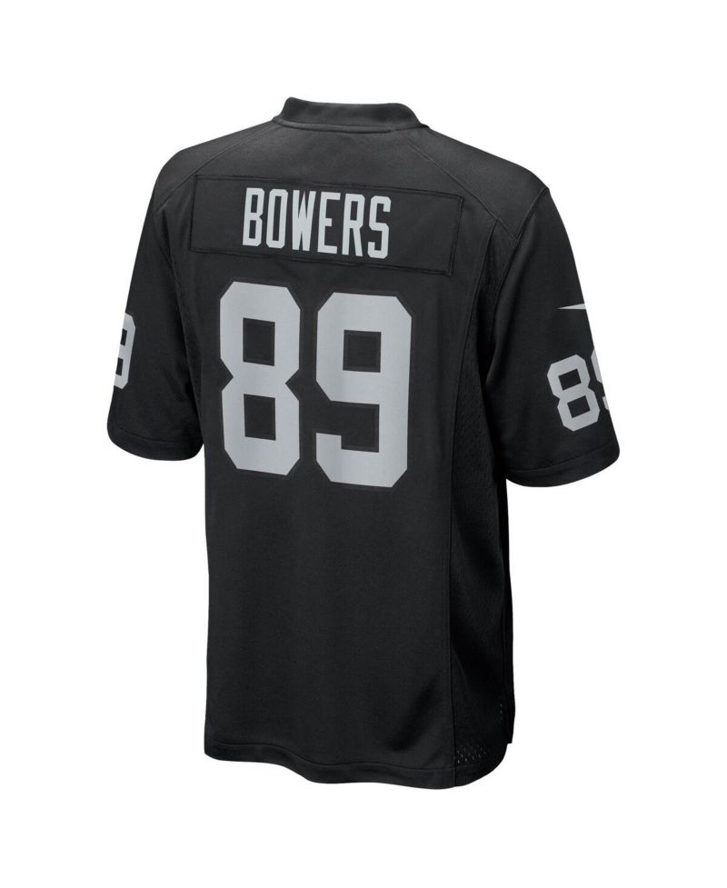 Big Boys and Girls Brock Bowers Black Las Vegas Raiders Team Game Jersey