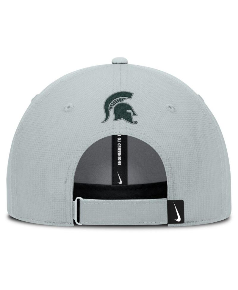 Men's Gray Michigan State Spartans Club Prep Performance Adjustable Hat