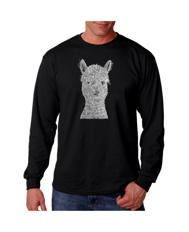 Men's Word Art - Alpaca Long Sleeve T-Shirt