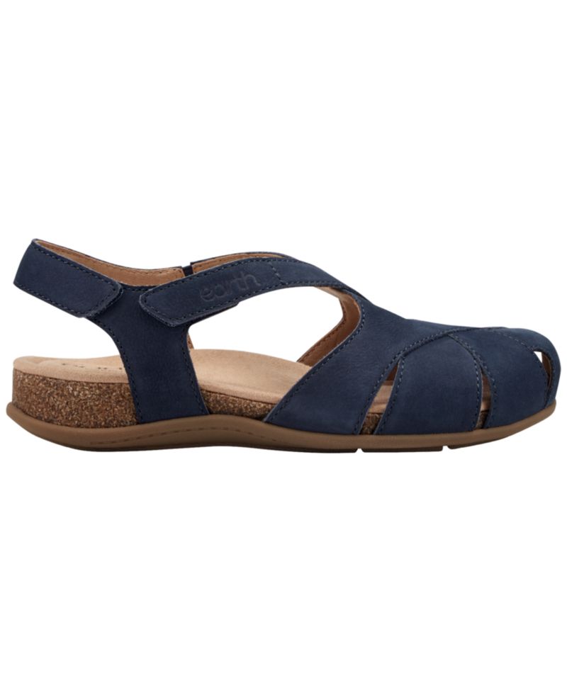 Women's Brentia Leather Criss-Cross Flat Sandals