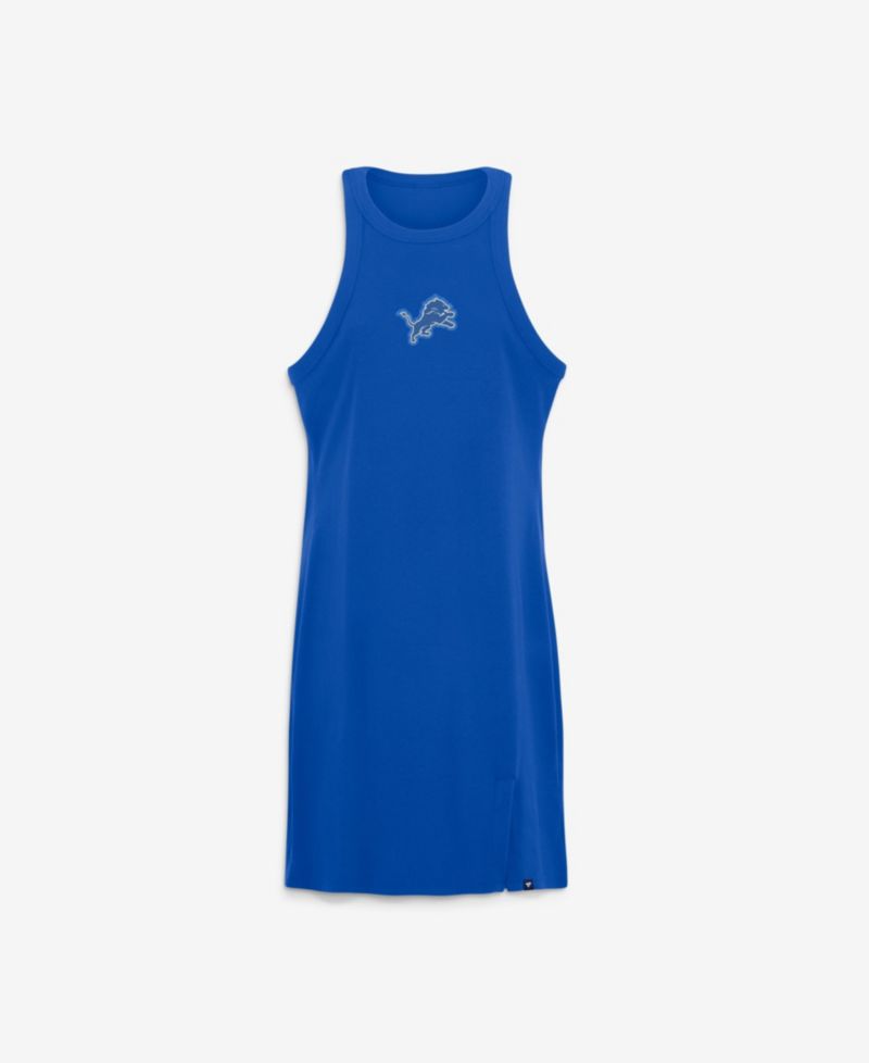 Women's Detroit Lions Push Beyond Ribbed Slim-Fit Crewneck Sleeveless Dress