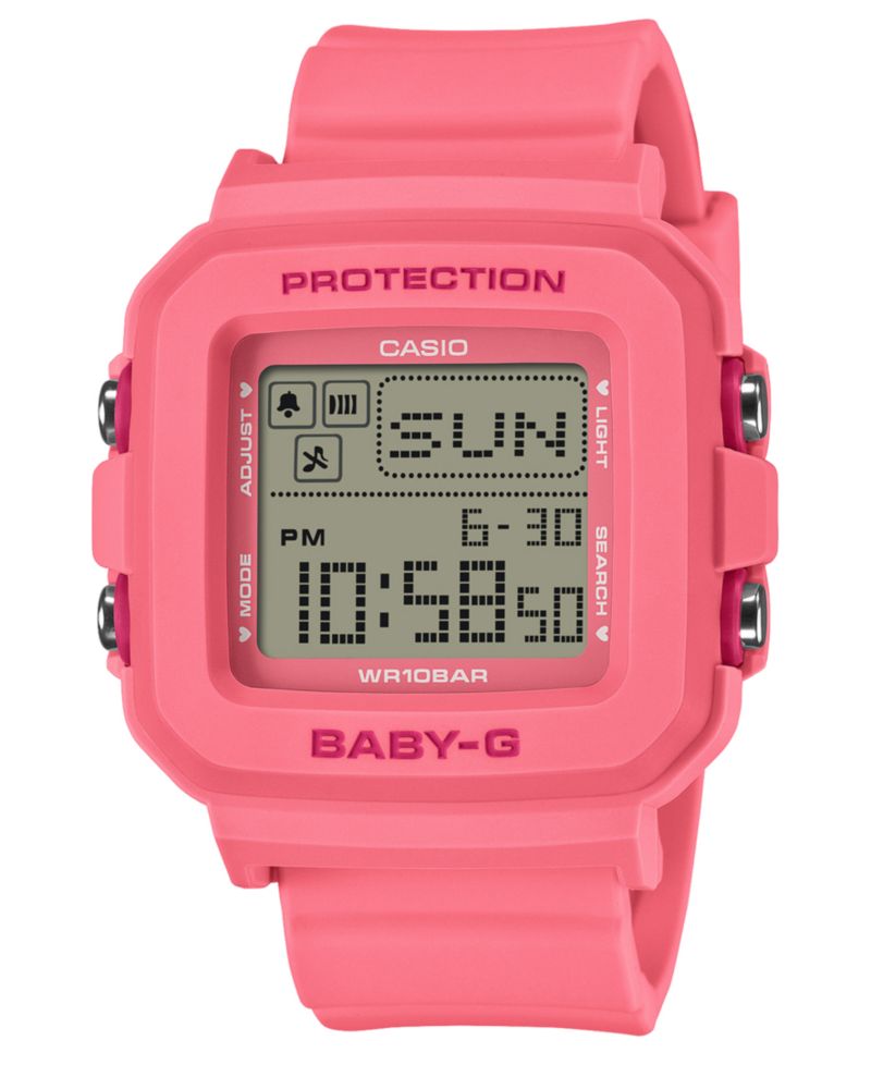 Women's Japanese Quartz Baby G Pink Resin Watch 39mm
