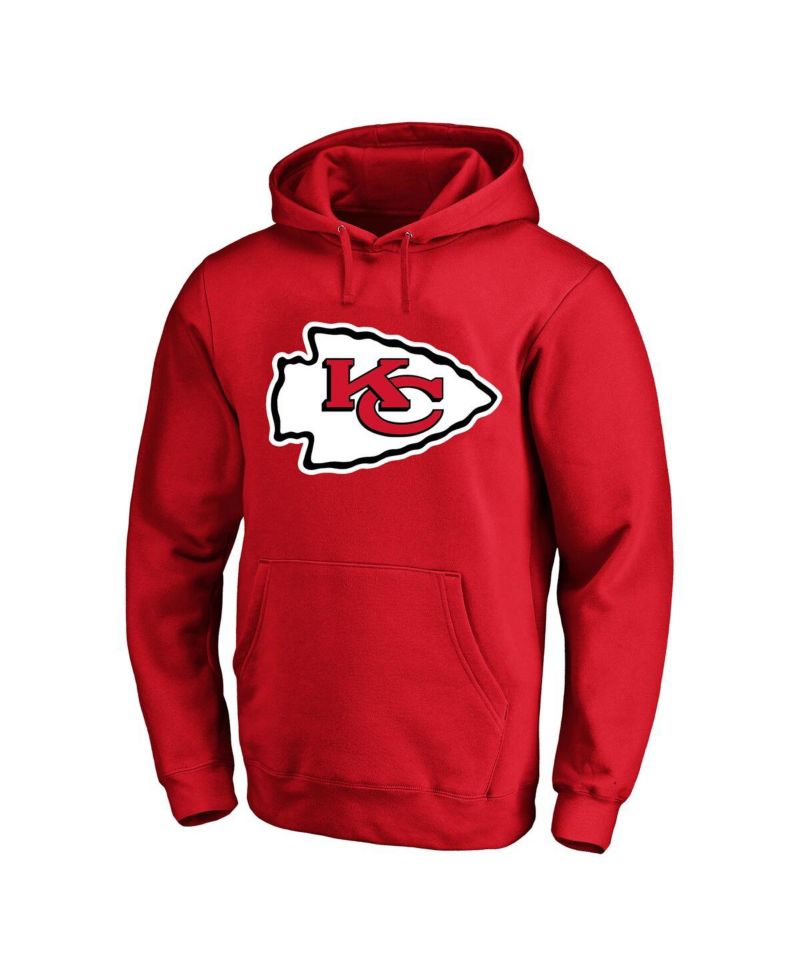 Men's Travis Kelce Red Kansas City Chiefs Big & Tall Name & Number Fleece Pullover Hoodie