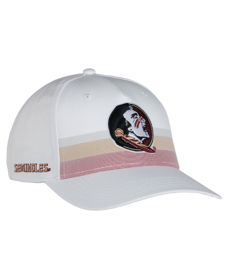 Men's and Women's White Florida State Seminoles The Sideline Adjustable Hat