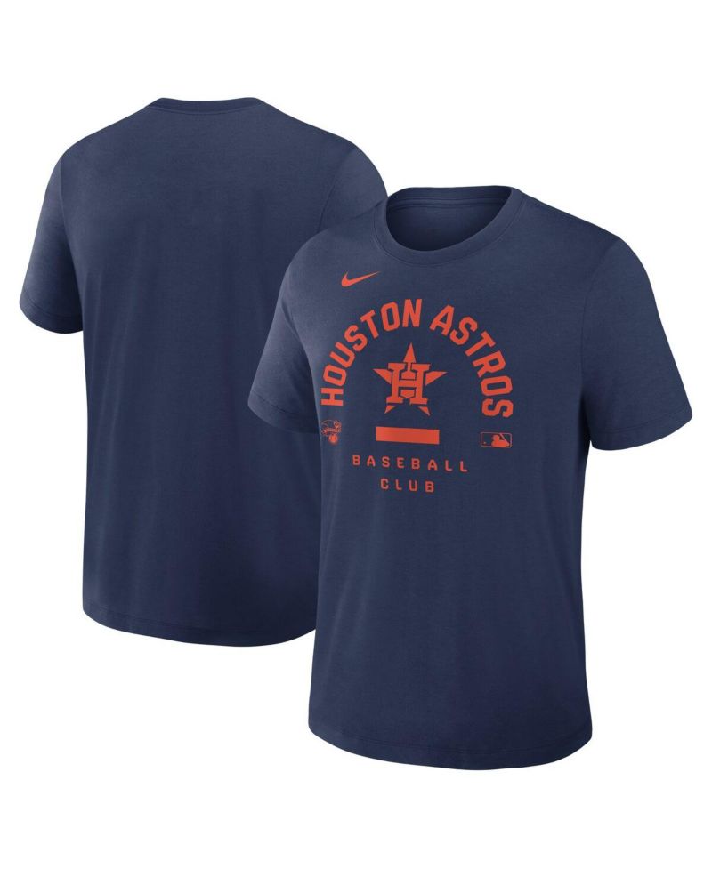 Men's Navy Houston Astros Authentic Collection Early Work Tri-Blend Dri-FIT T-Shirt