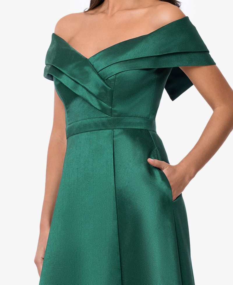 Women's Off-The-Shoulder Sweetheart Neck Ball Gown