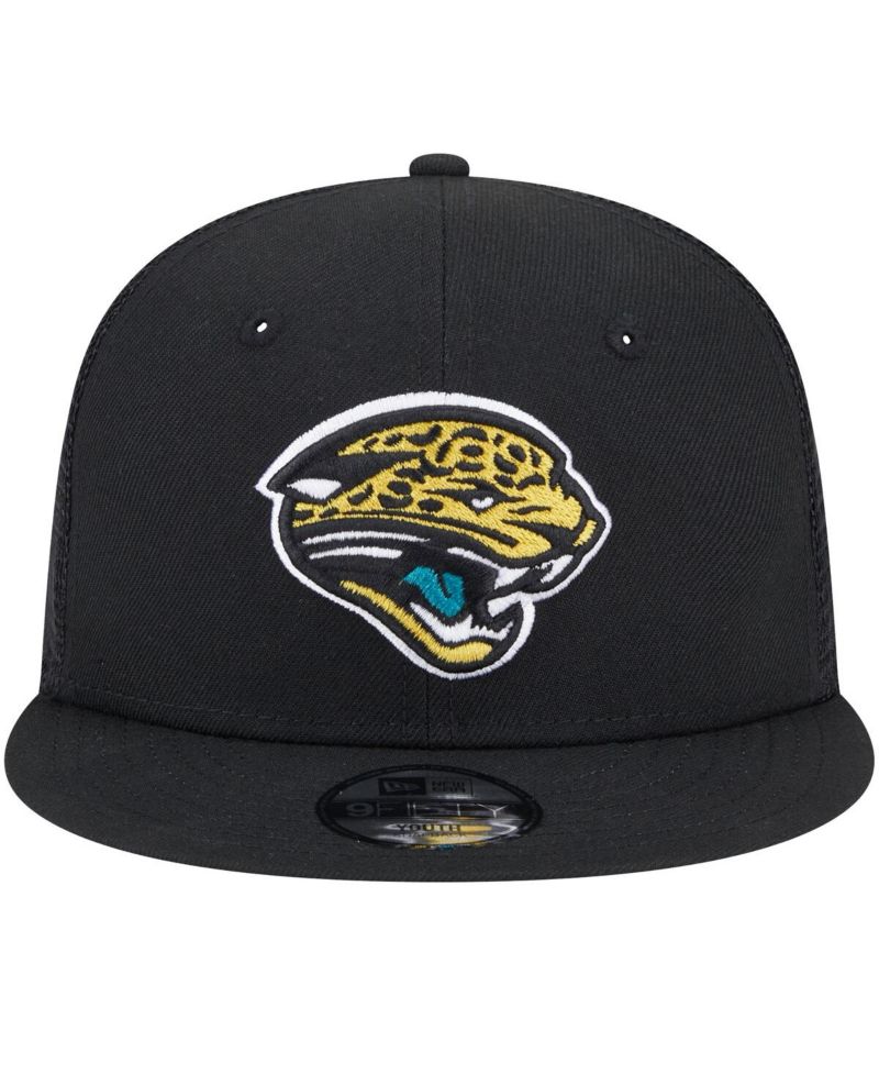 Big Boys and Girls Black Jacksonville Jaguars Main Trucker Snapback Hat