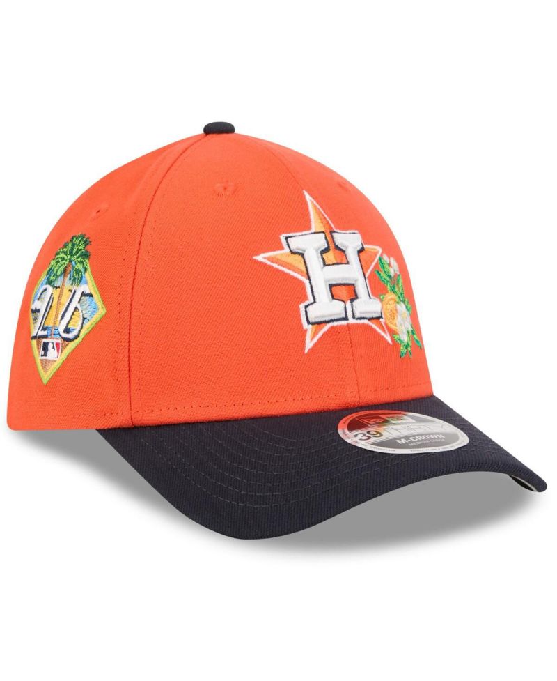 Men's Orange/Navy Houston Astros 2026 Spring Training M-Crown 39THIRTY Flex Hat