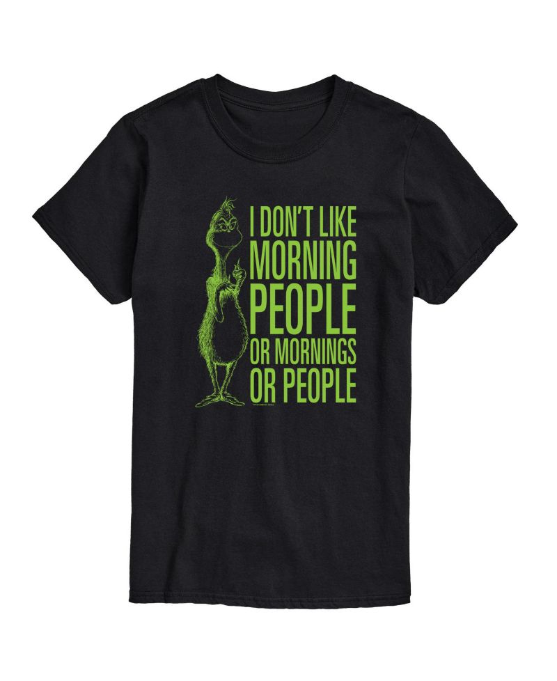 Men's The Grinch Don't Like Morning People Short Sleeve Tee