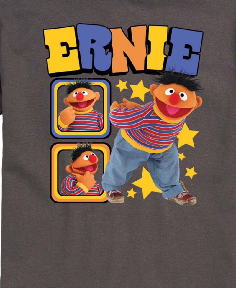 Men's Sesame Street Ernie Photos Short-Sleeve Graphic T-Shirt