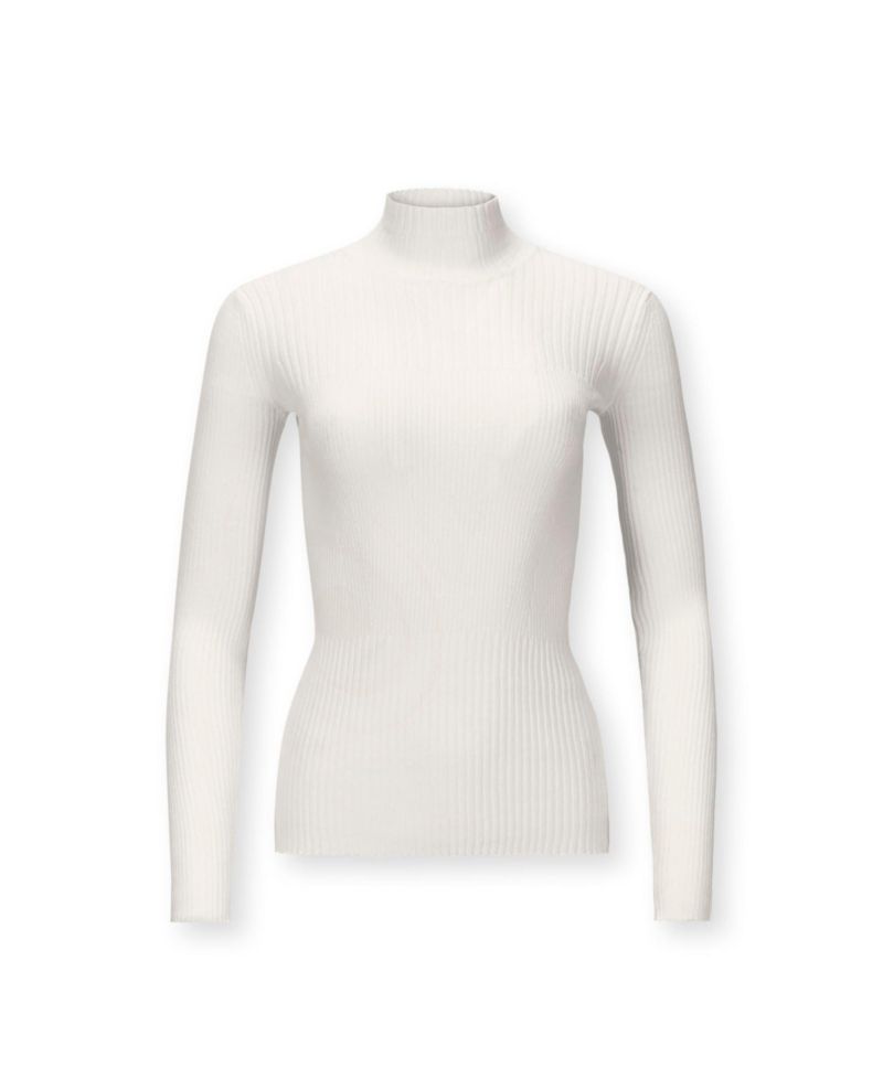 Women's Hope and Henry Long Sleeve Mock Neck Rib Knit Sweater