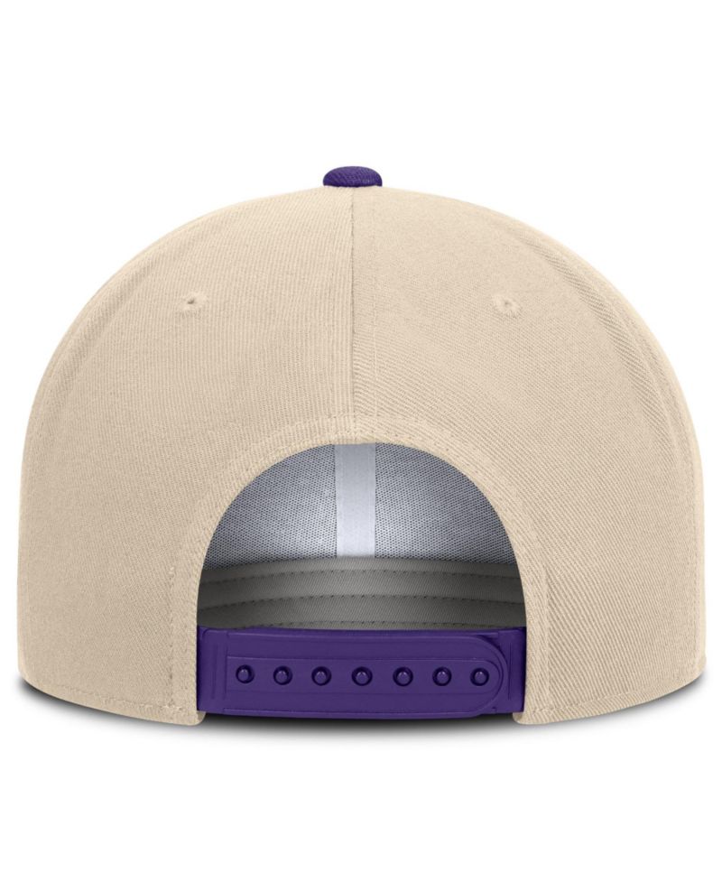 Men's and Women's Natural/Purple LSU Tigers Campus Prep snapback Hat