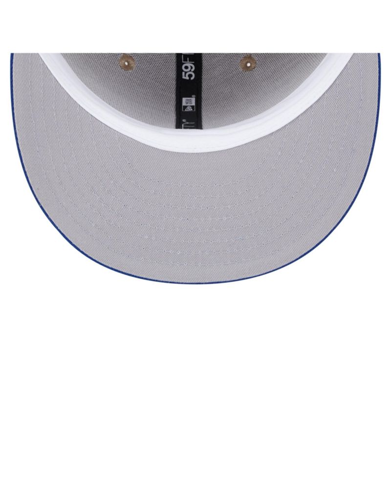 Men's Khaki Kansas Jayhawks Two-Tone 59FIFTY Fitted Hat