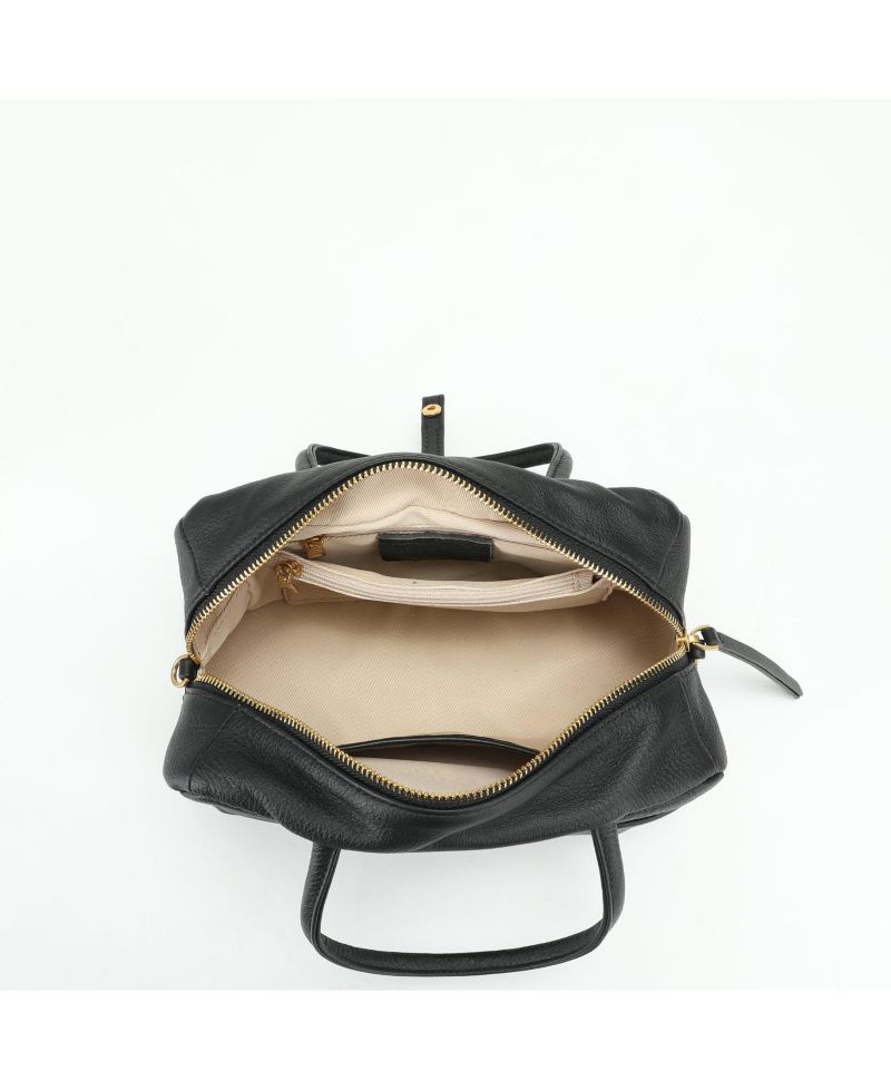 Madison Soft Pebbled Leather Mini Top Handle Satchel Crossbody Bag Small Structured Camera Handbag