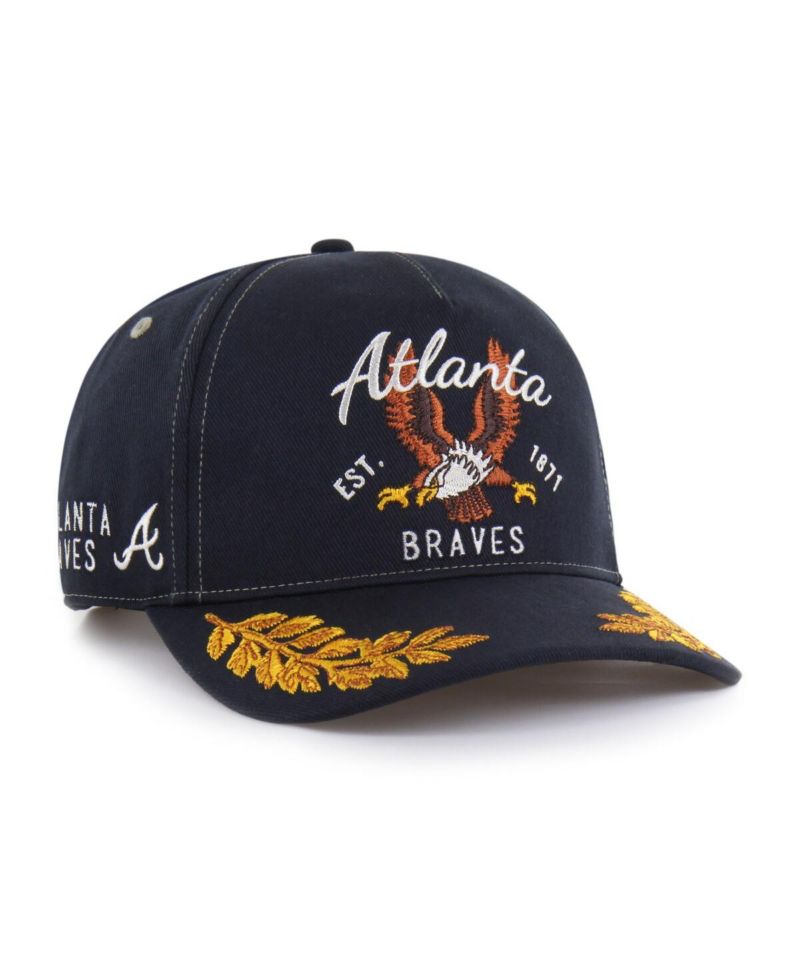 Men's Navy Atlanta Braves Keepsake Collection Adjustable Hitch Hat