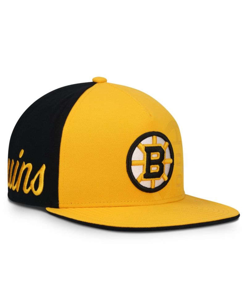 Men's Gold/Black Boston Bruins Snapback Hat