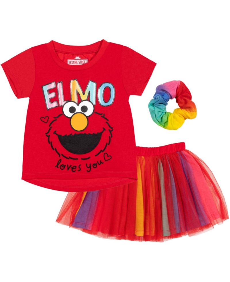 Little Girls (6-8) T-Shirt and Tutu Skirt Set