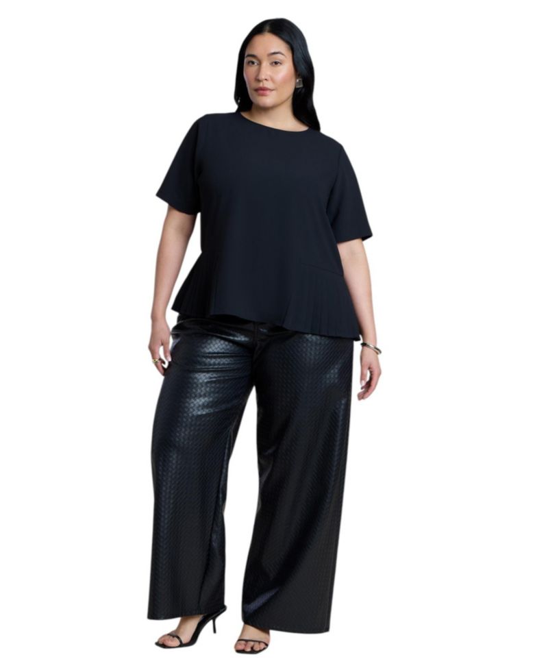 Women's Pleated Hem Top