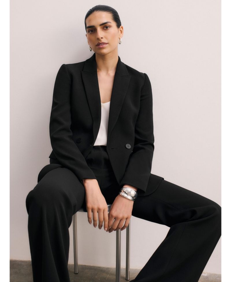 Women's Mid Rise Wide Leg Trousers