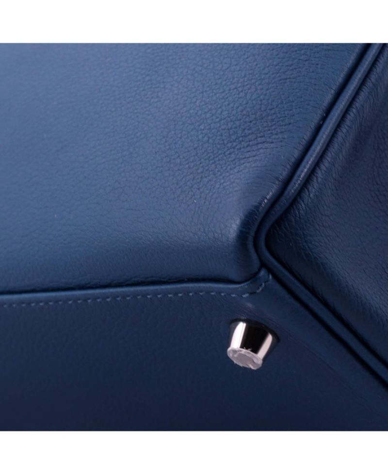 Pre-Owned HERMES Pre-Owned Hermes Kelly 32 Handbag Verso Evercolor with Palladium Hardware