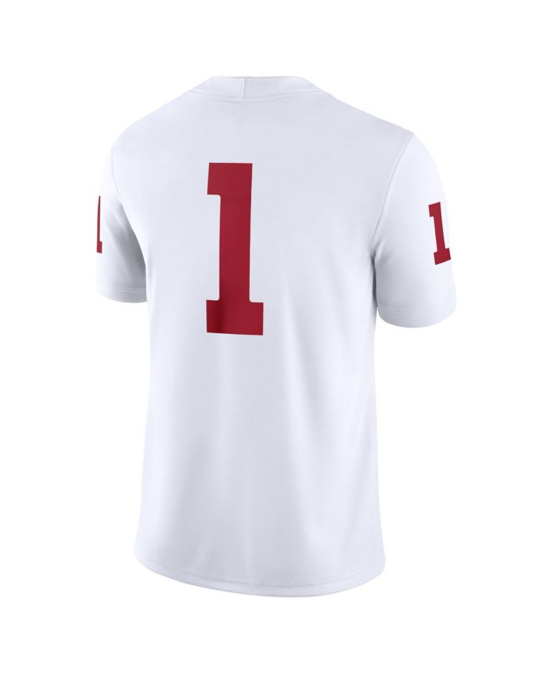 Men's 1 White Oklahoma Sooners Game Jersey