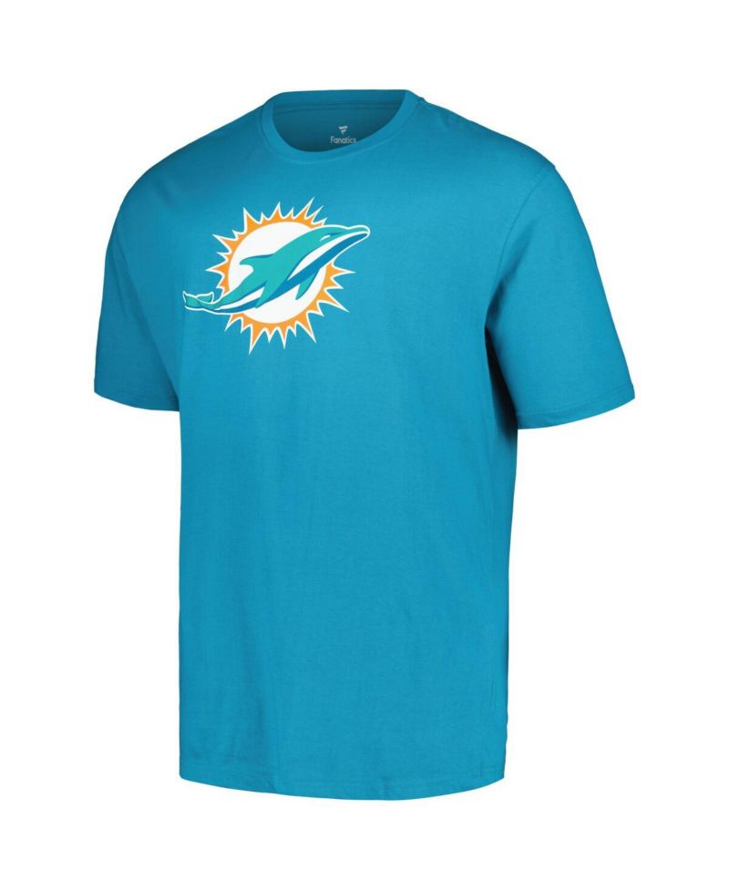 Men's Tyreek Hill Aqua Miami Dolphins Big and Tall Player Name and Number T-shirt