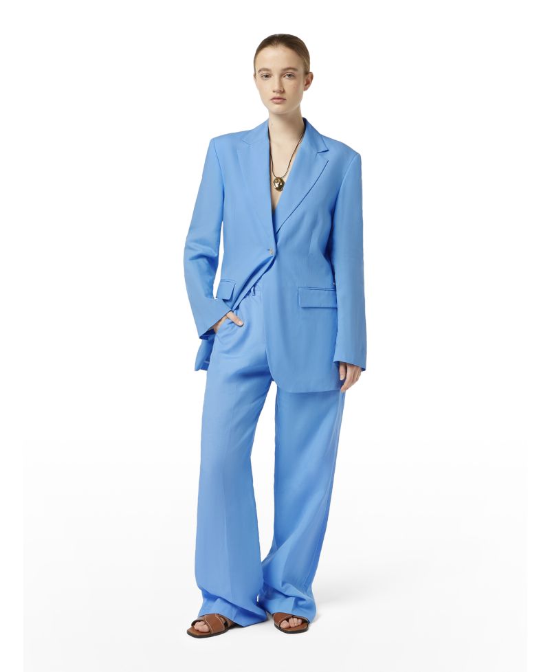 Women's Boyfriend Linen Blend Blazer