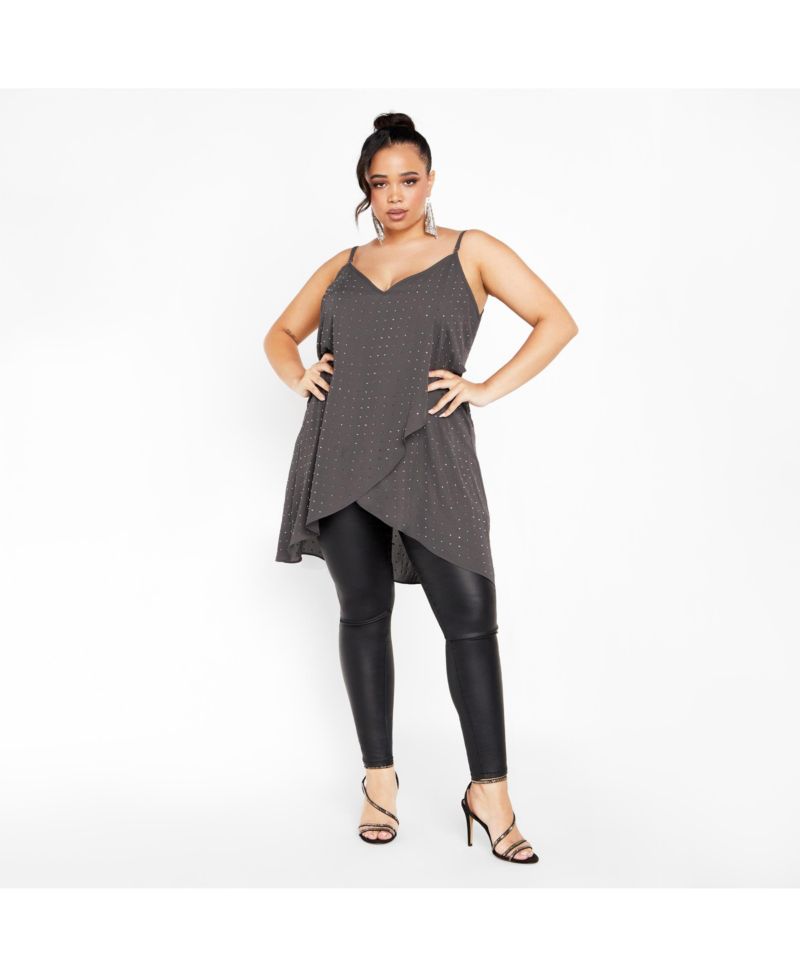 Plus Size Hi Lo Shine Cami