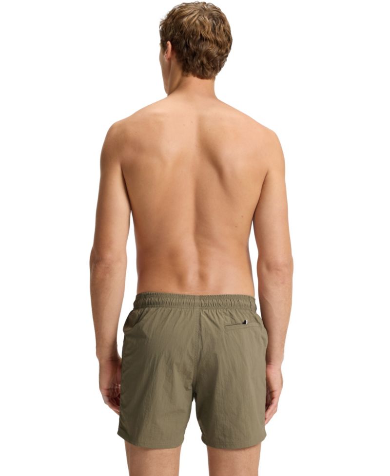 Men's Vertical Logo Print Swim Shorts