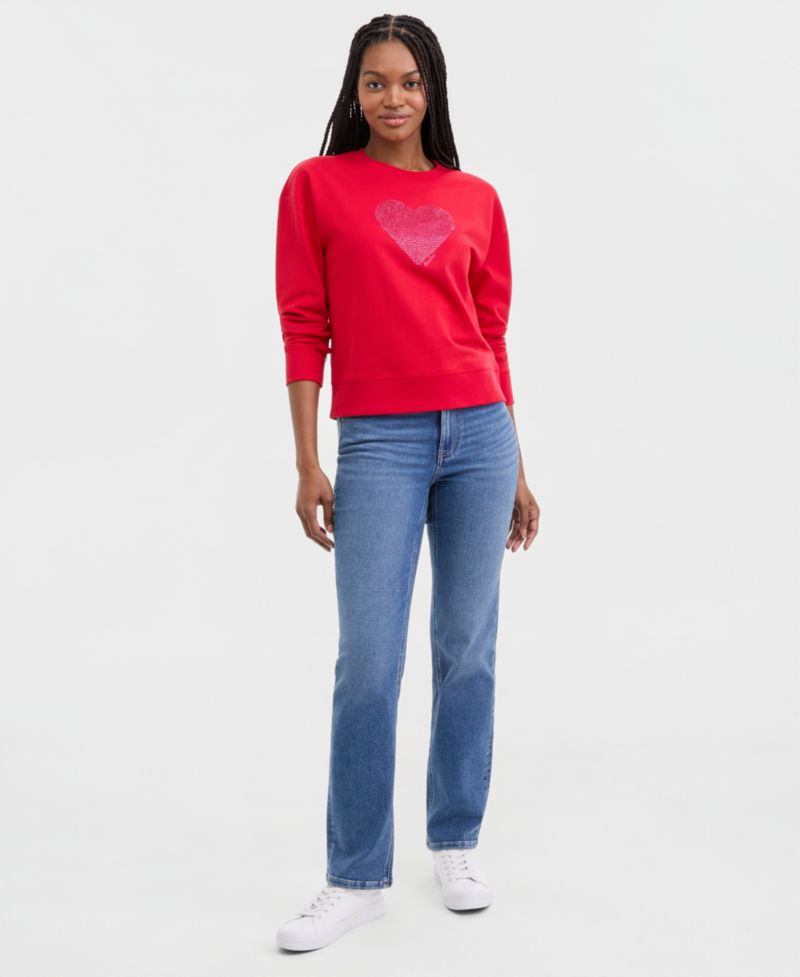 Women's Mid-Rise Bay Straight Jeans