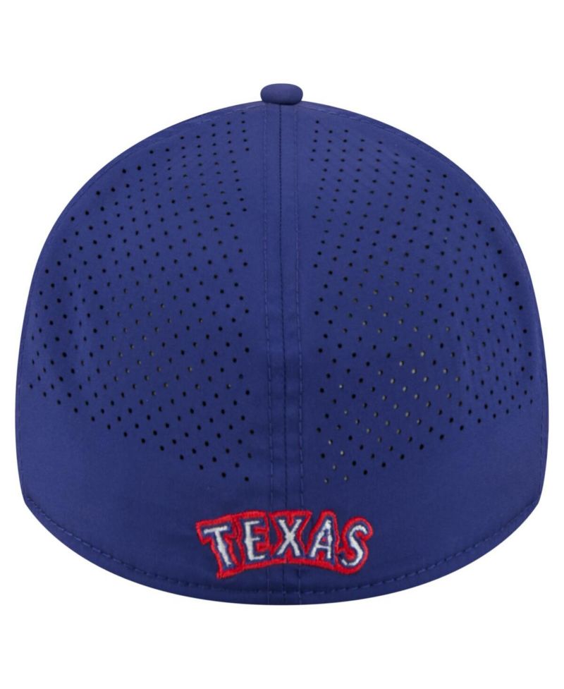 Men's Royal Texas Rangers 39THIRTY A-Frame Perforated Flex Hat