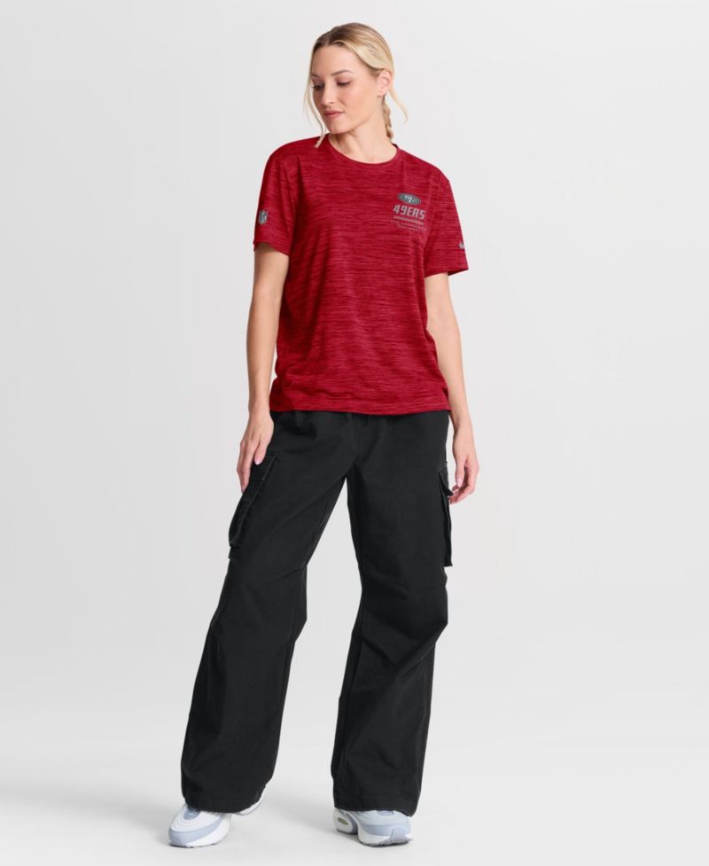 Women's Scarlet San Francisco 49ers Sideline Velocity Dri-FIT T-Shirt