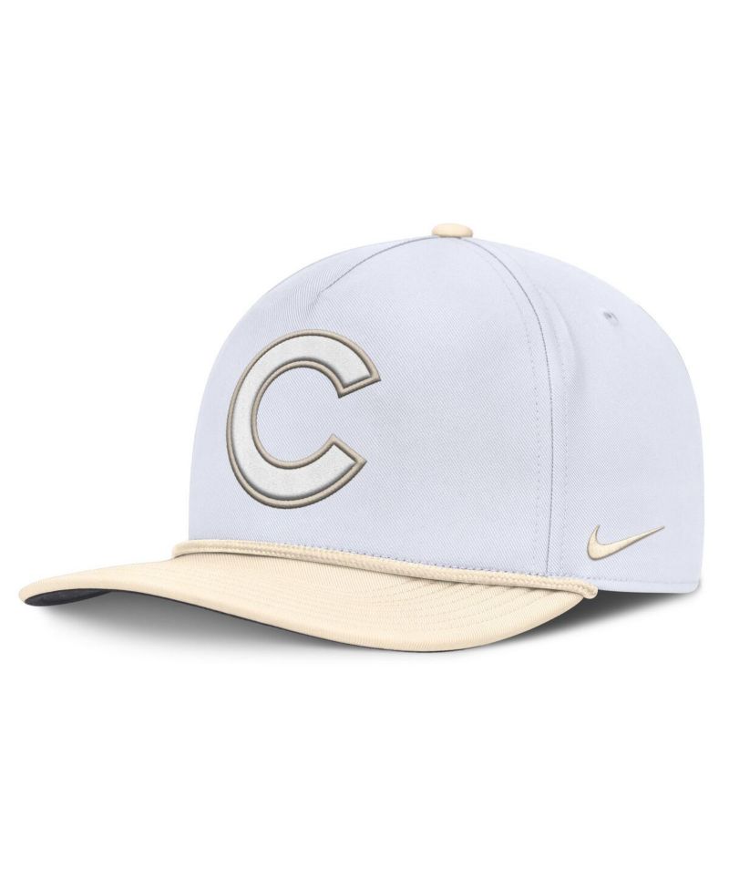 Men's White/Cream Chicago Cubs Pro Performance Snapback Hat