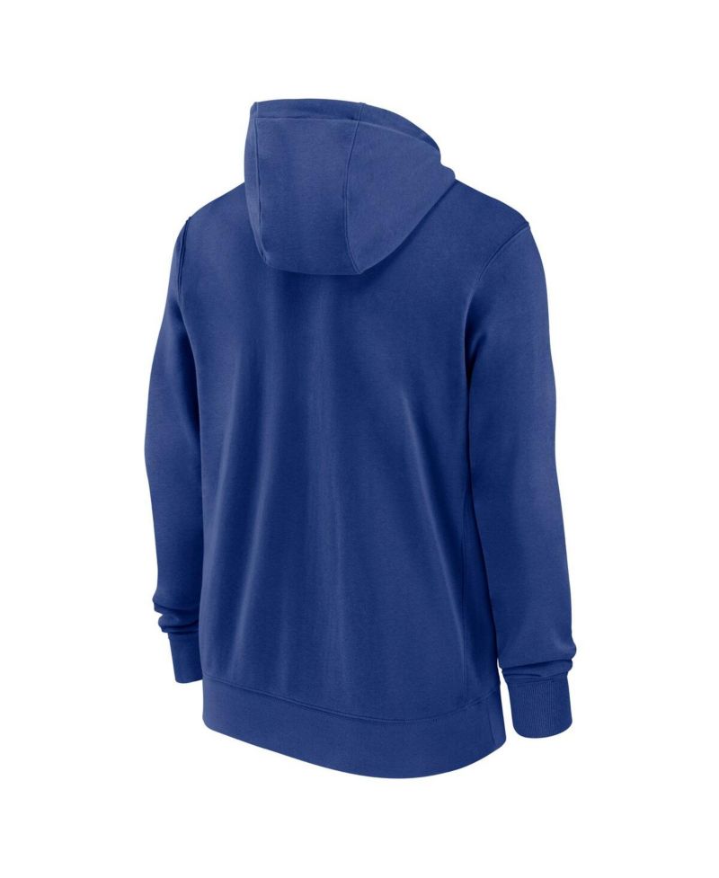 Men's Royal New York Mets Primetime Lockup Full-Zip Hoodie