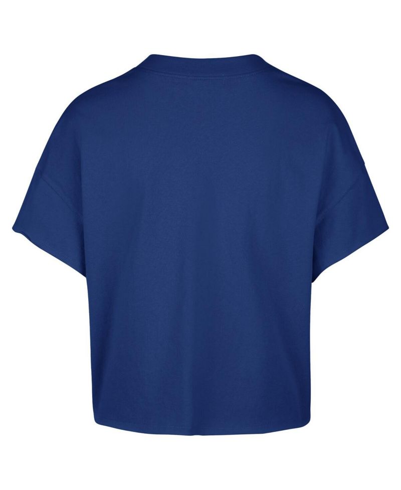 Women's Royal Philadelphia Phillies Plus Size Win Big Oversized Notch-Neck T-Shirt