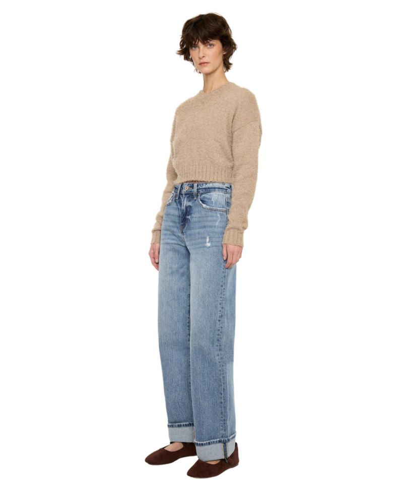 Women's Kolbie High Rise Cuffed Wide Leg Jeans