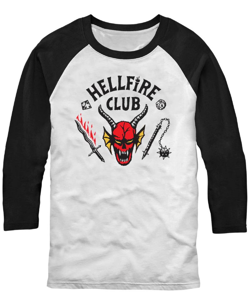 Men's Stranger Things Men's Hellfire Club Raglan T-Shirt