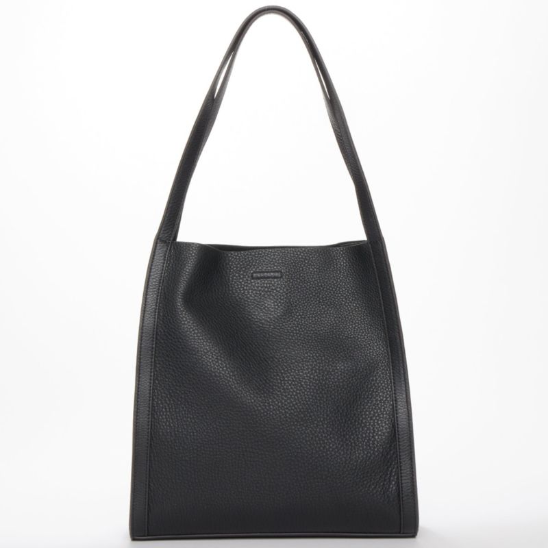 Pebbled Leather Work Tote, Everyday Pebble Leather Shoulder Bag