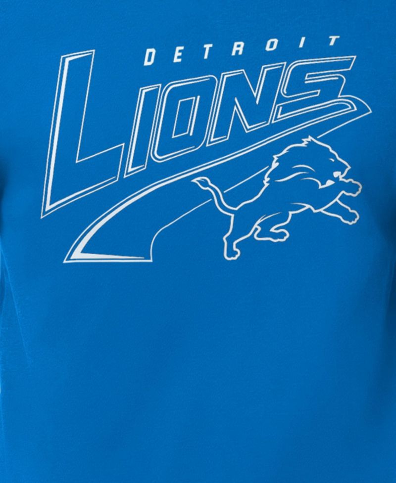 Men's Blue Detroit Lions Modern Tailsweep Graphic T-Shirt