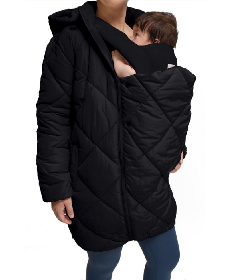 Maternity Ingrid + Isabel Longline Puffer Jacket with Removable Babywearing Cocoon Insert