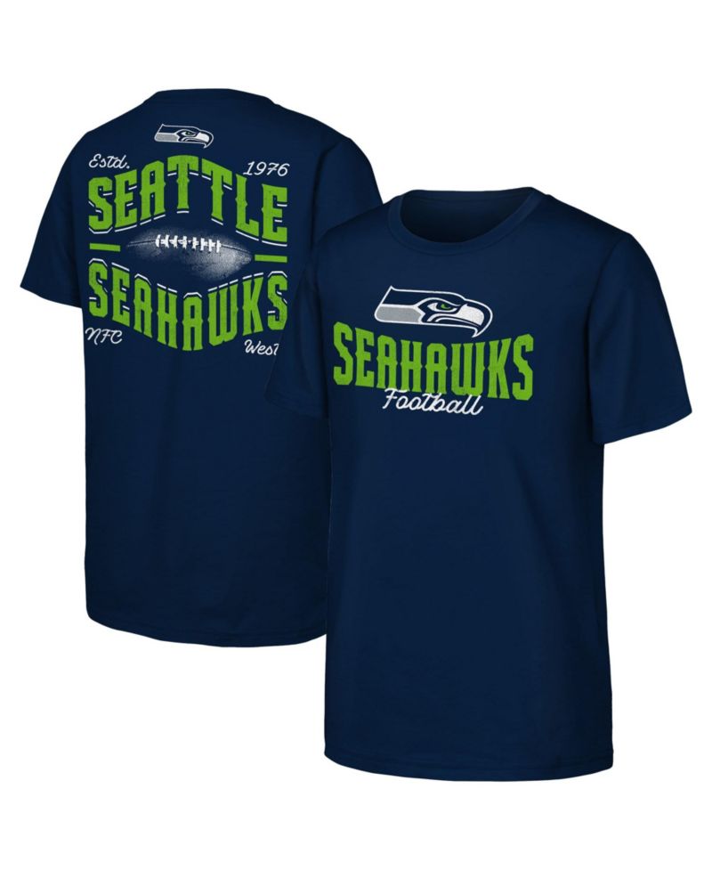 Big Boys and Girls College Navy Seattle Seahawks Top Pick T-Shirt