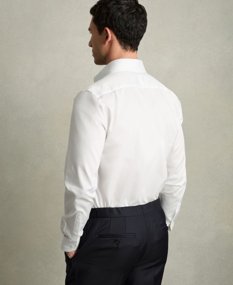 Men's Caldwell Regular-Fit Cotton Pin-Collar Shirt