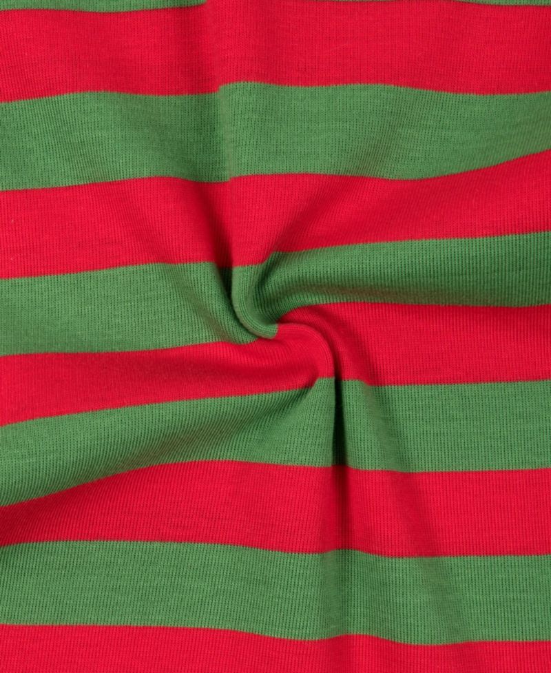 Kids Two Piece Cotton Striped Holiday Pajamas