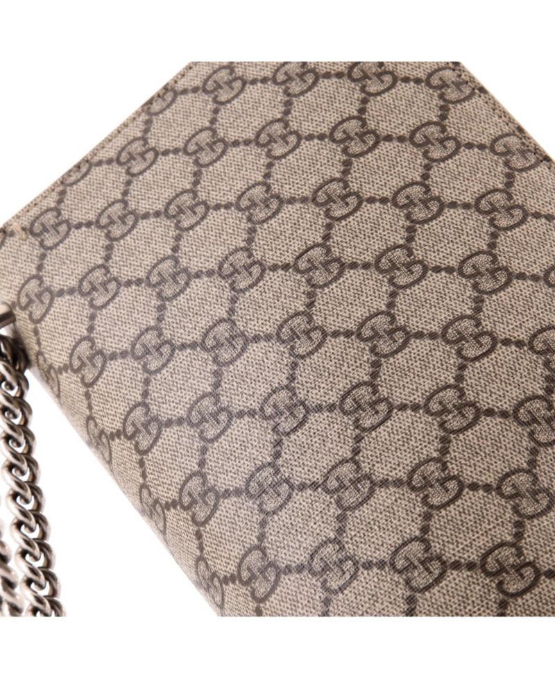 Small Dionysus Bag GG Coated Canvas with Crystal Embellished Metal