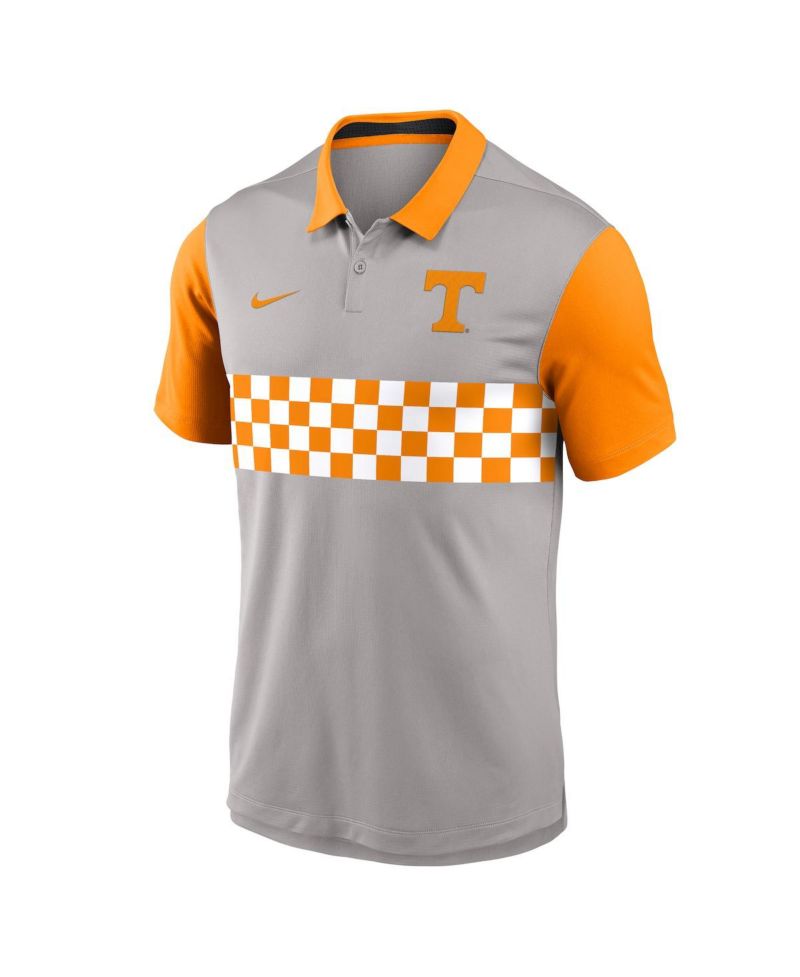 Men's Gray/Tennessee Orange Tennessee Volunteers Vapor Performance Polo Shirt